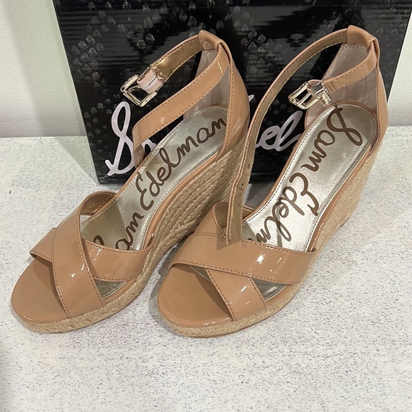 Sam Edelman Brenda Almond Patent Wedge - Picture 2 of 5